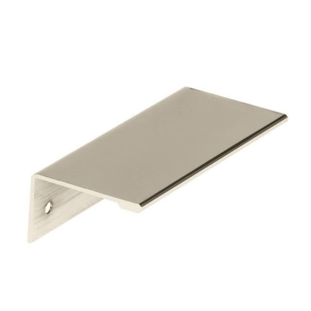 3" Edge Finger Pull, Polished Nickel
