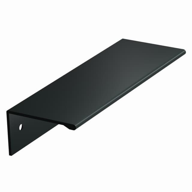 3-3/4" Edge Finger Pull, Flat Black
