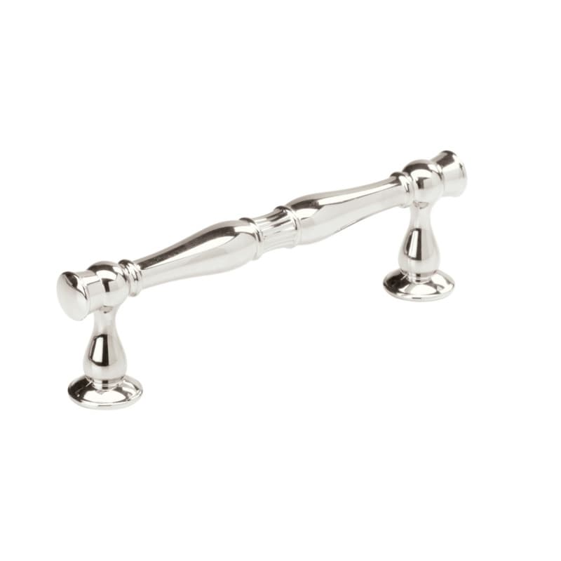 3-3/4" Crawford Cabinet Pull, Polished Chrome