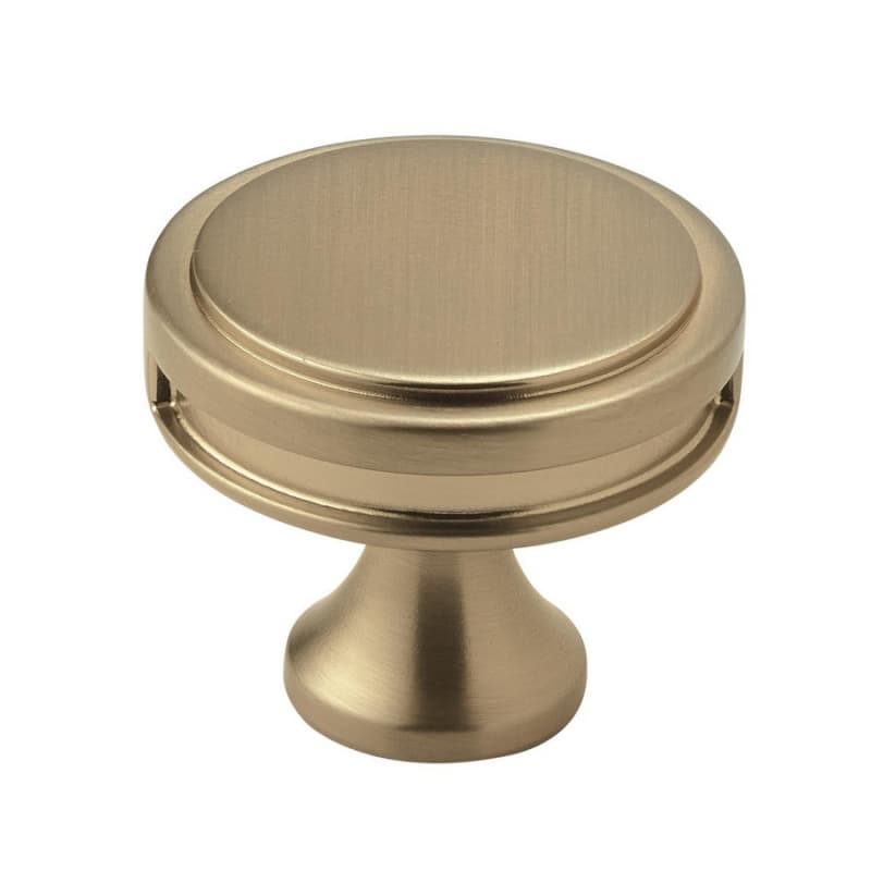 1-3/8" Oberon Round Knob, Golden Champagne