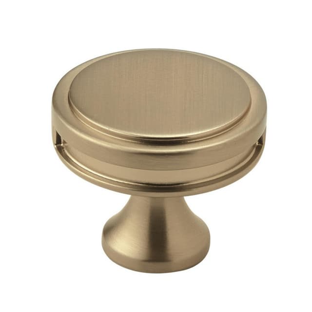 1-3/8" Oberon Round Knob, Golden Champagne