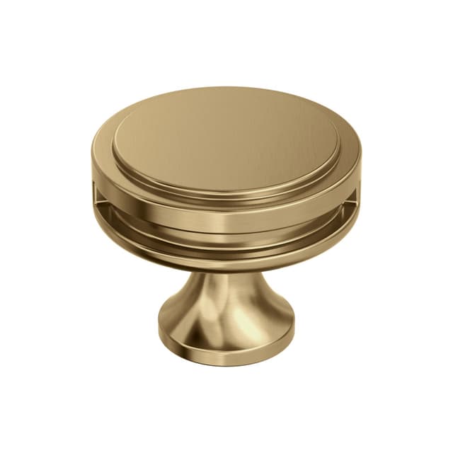 1-3/8" Oberon Round Knob, Champagne Bronze