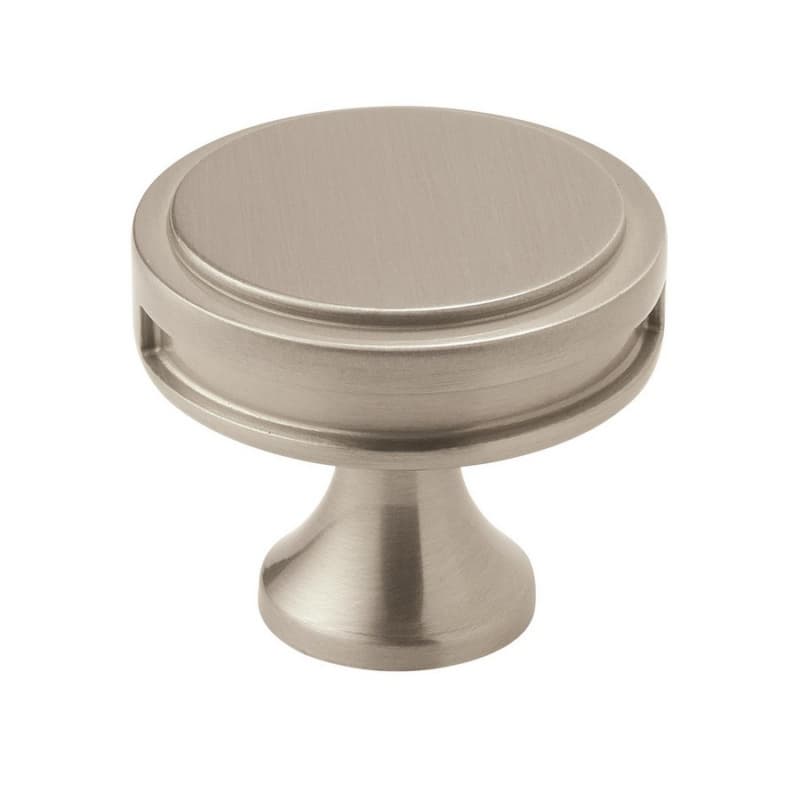 1-3/8" Oberon Round Knob, Satin Nickel