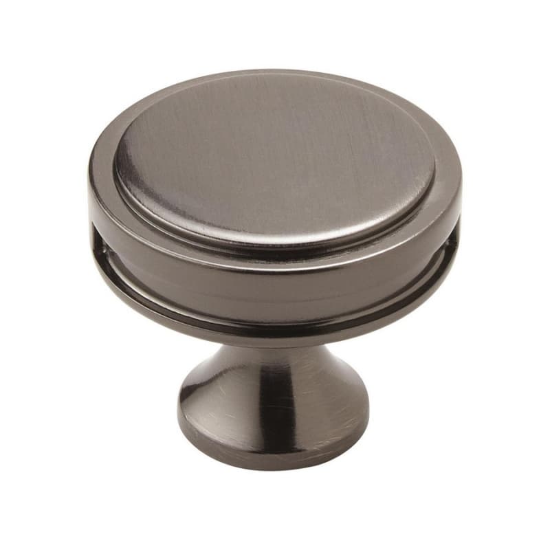 1-3/8" Oberon Round Knob, Gunmetal