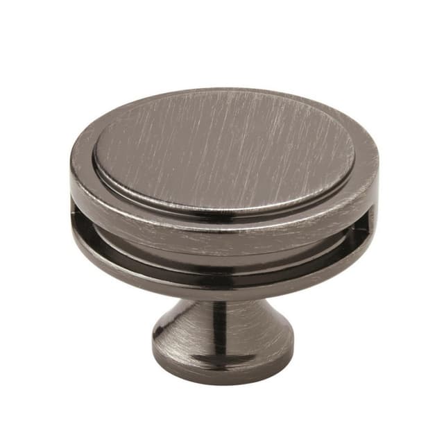 1-3/4" Oberon Round Knob, Gunmetal Finish