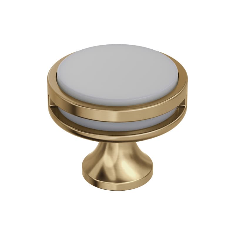 1-3/8" Oberon Acrylic Knob, Champagne Bronze/Frosted Acrylic
