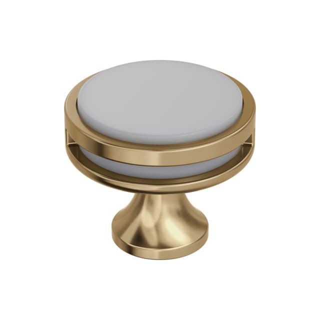1-3/8" Oberon Acrylic Knob, Champagne Bronze/Frosted Acrylic