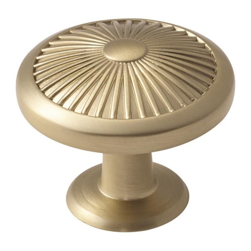 1-3/8" Crawford Mushroom Knob, Golden Champagne Finish