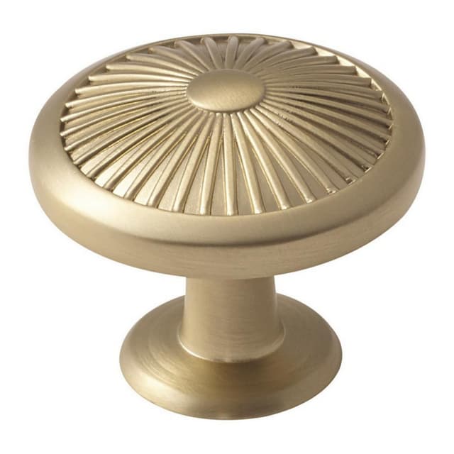 1-3/8" Crawford Mushroom Knob, Golden Champagne Finish