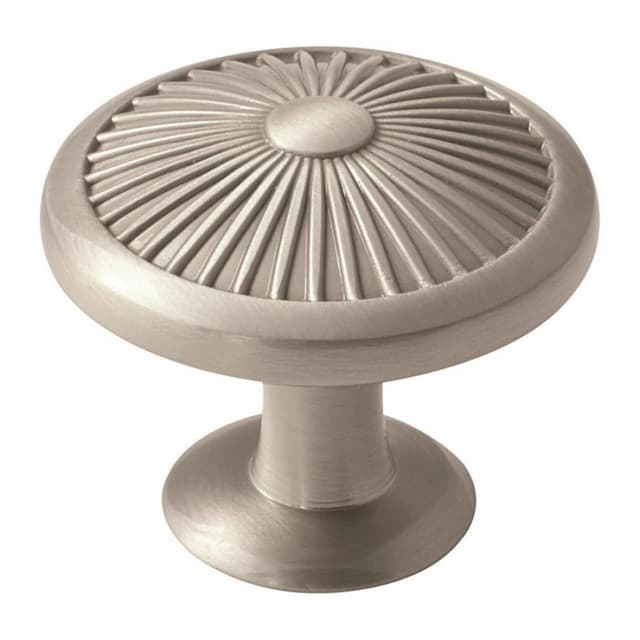 1-3/8" Crawford Mushroom Knob, Satin Nickel Finish