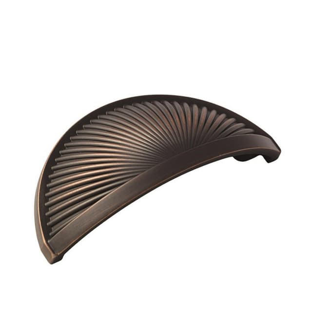 3" Sea Grass Cup Pull, Oil-Rubbed Bronze