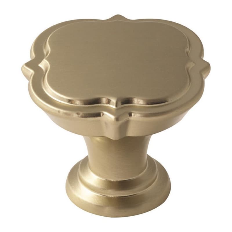 1-3/8" Grace Revitalize Square Knob, Golden Champagne Finish