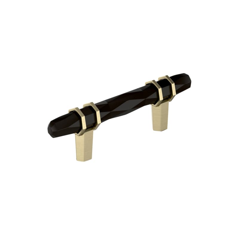 3" London Cabinet Pull, Black Bronze/Golden Champagne