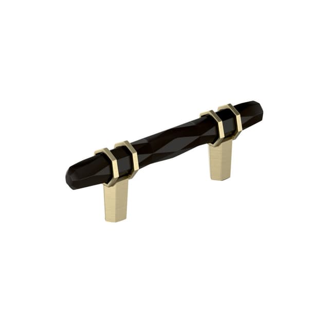 3" London Cabinet Pull, Black Bronze/Golden Champagne