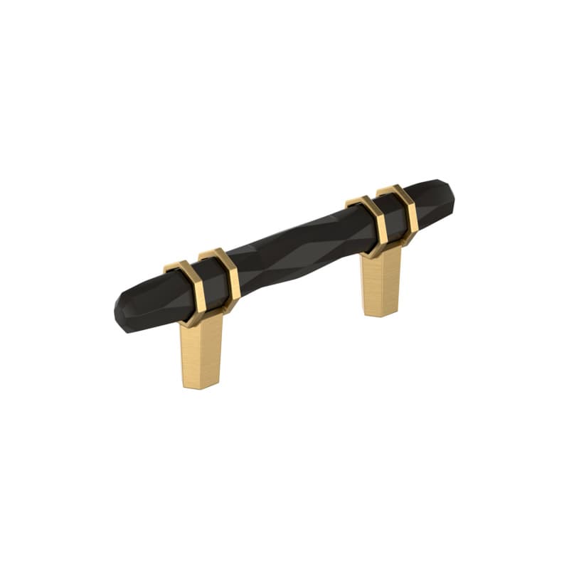 3" London Cabinet Pull, Black Bronze/Champagne Bronze