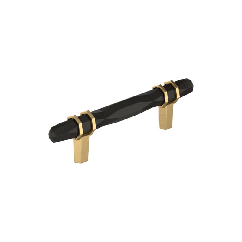 3-3/4" London Cabinet Pull, Black Bronze/Champagne Bronze