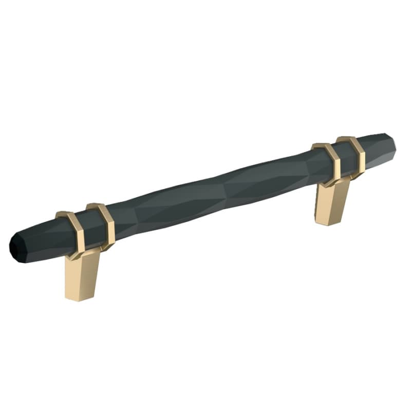 5-1/16" London Cabinet Pull, Black Bronze/Golden Champagne