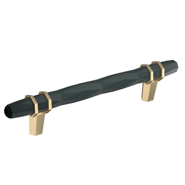 5-1/16" London Cabinet Pull, Black Bronze/Golden Champagne