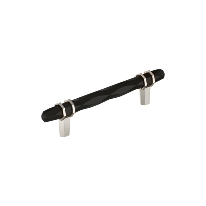 5-1/16" London Cabinet Pull, Black Bronze/Polished Nickel
