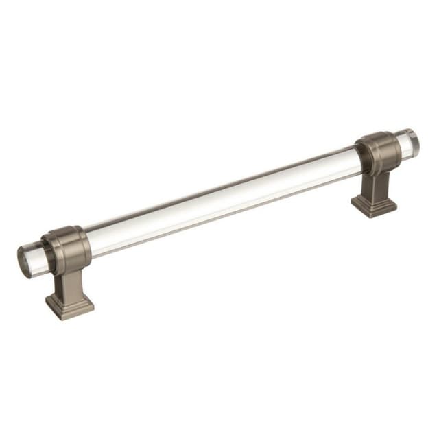 Amerock Glacio Series Clear/Satin Nickel Pull, BP36656CG10