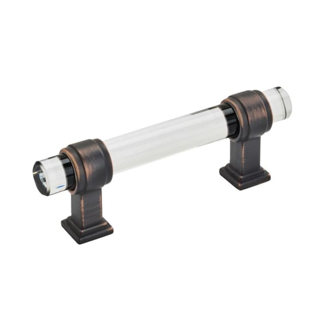 3" Glacio Pull, Clear/Oil-Rubbed Bronze
