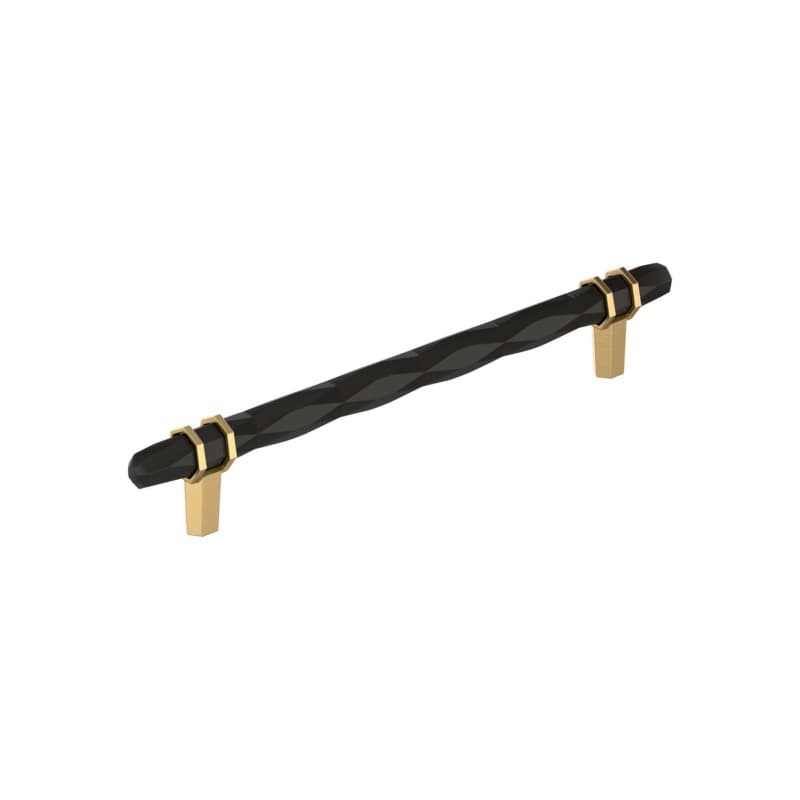 8" London Cabinet Pull, Black Bronze/Champagne Bronze