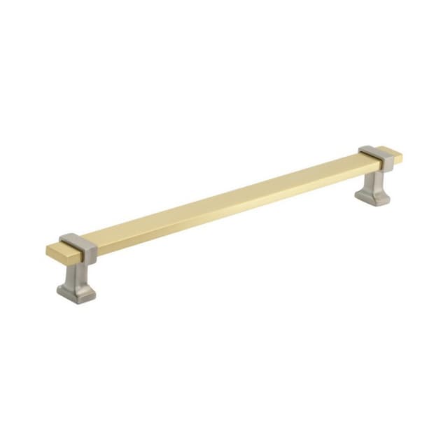 8-13/16" Overton Cabinet Pull, Brushed Gold/Satin Nickel