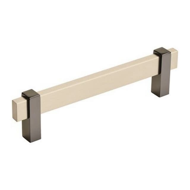 5-1/16" Mulino Cabinet Pull, Silver Champagne/Black Nickel