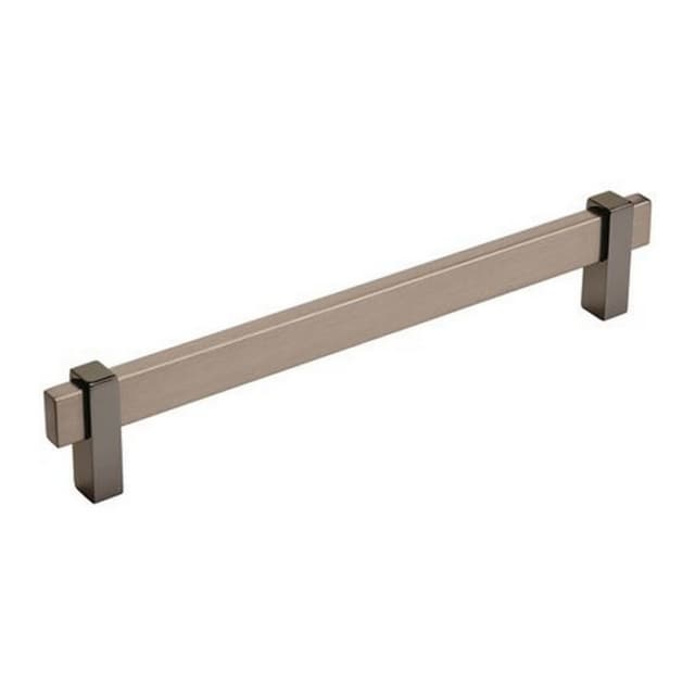 7-9/16" Mulino Cabinet Pull, Black Brushed Nickel/Black Nickel