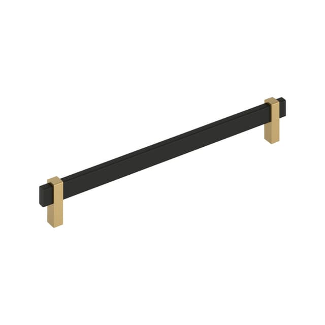 10-1/16" Mulino Cabinet Pull, Matte Black/Champagne Bronze
