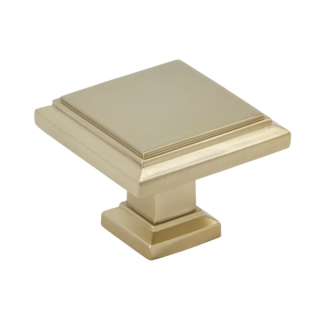 1-1/4" Appoint Square Knob, Golden Champagne Finish