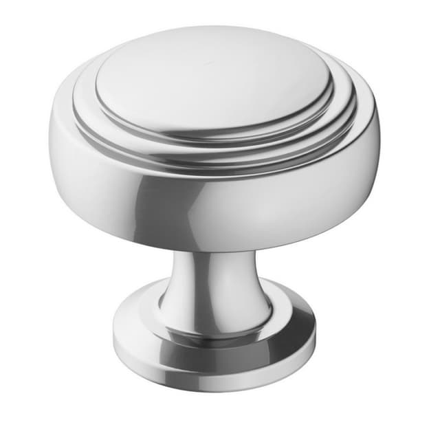 1-1/4" Winsome Mushroom Knob, Polished Chrome Finish