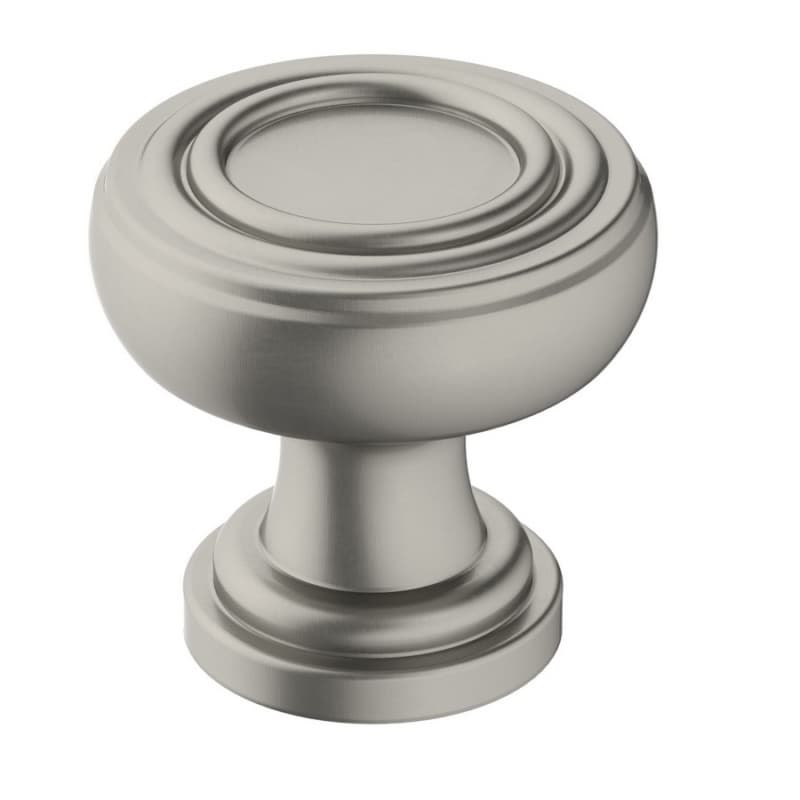 1-1/8" Ville Mushroom Cabinet Knob, Satin Nickel Finish