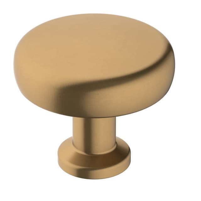 1-1/4" Factor Round Knob, Champagne Bronze Finish