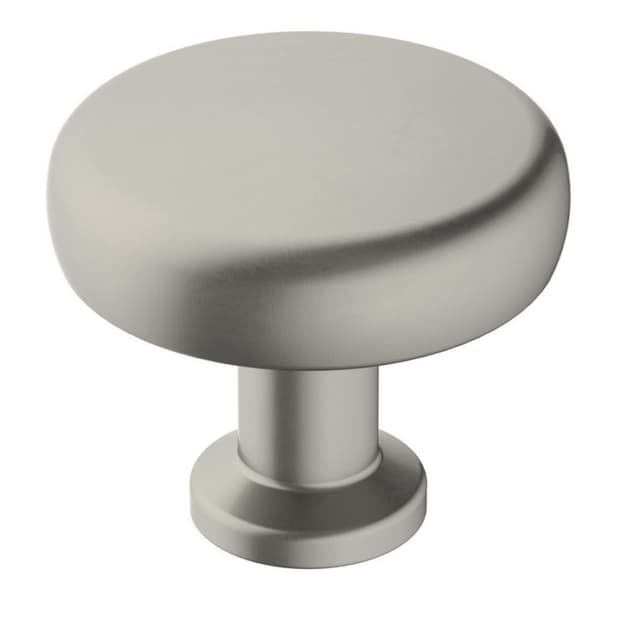 1-1/4" Factor Round Knob, Satin Nickel Finish