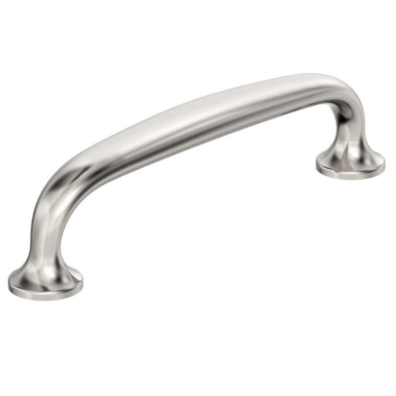 3-3/4" Renown Cabinet Pull, Polished Nickel