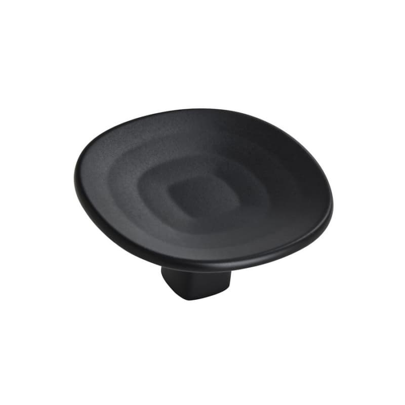 1-9/16" Concentric Round Knob, Matte Black