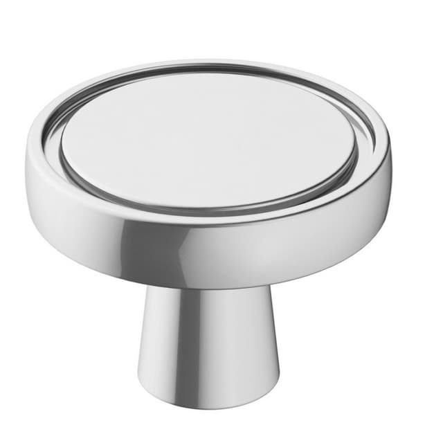 1-3/8" Destine Mushroom Knob, Polished Chrome Finish