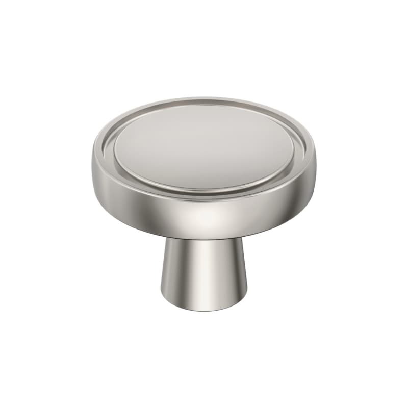 1-3/8" Destine Cabinet Knob, Polished Nickel