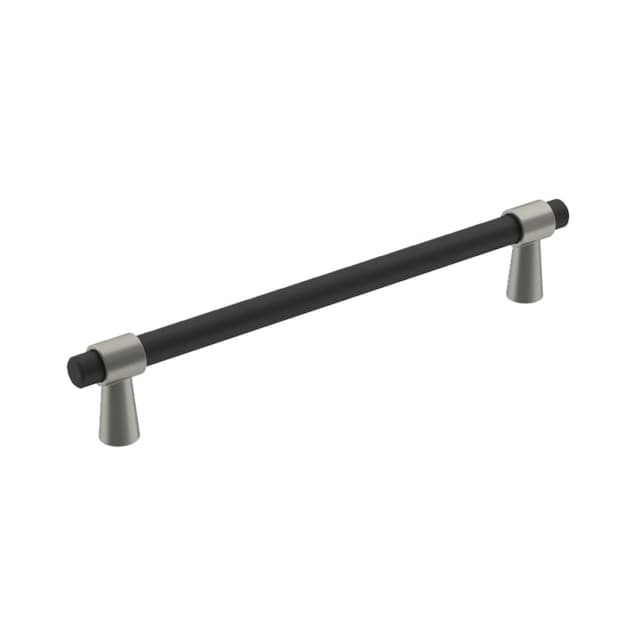 160mm Mergence Bar Pull, Matte Black/Satin Nickel