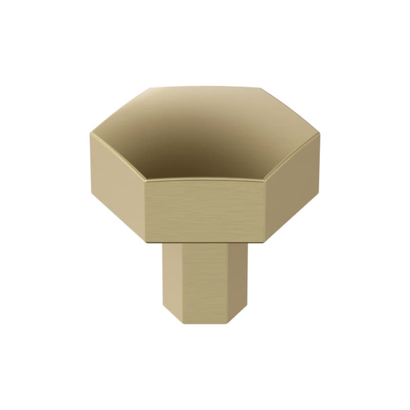 1-1/4" Caliber Hexagonal Knob, Golden Champagne