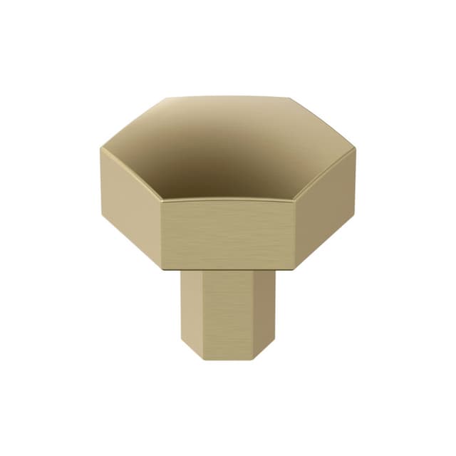 1-1/4" Caliber Hexagonal Knob, Golden Champagne