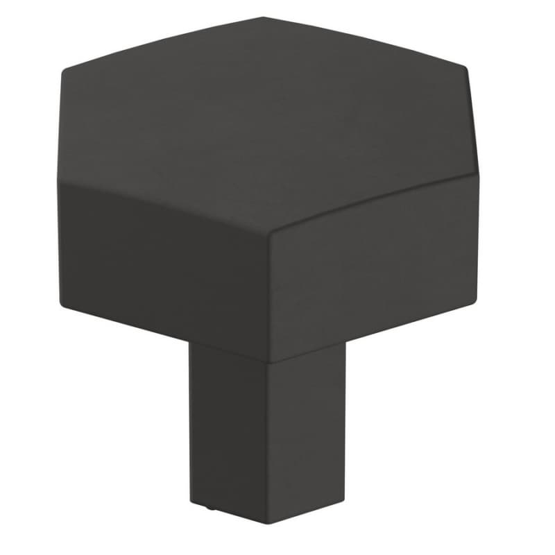 1-1/4" Caliber Hexagonal Knob, Matte Black