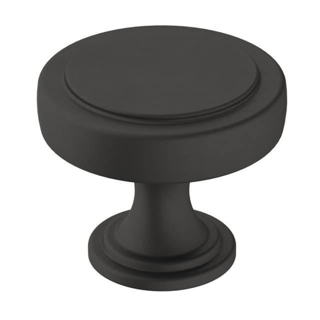 1-3/8" Exceed Mushroom Knob, Matte Black Finish