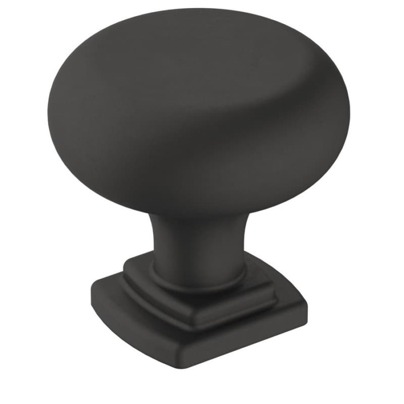 1-1/4" Surpass Mushroom Knob, Matte Black Finish