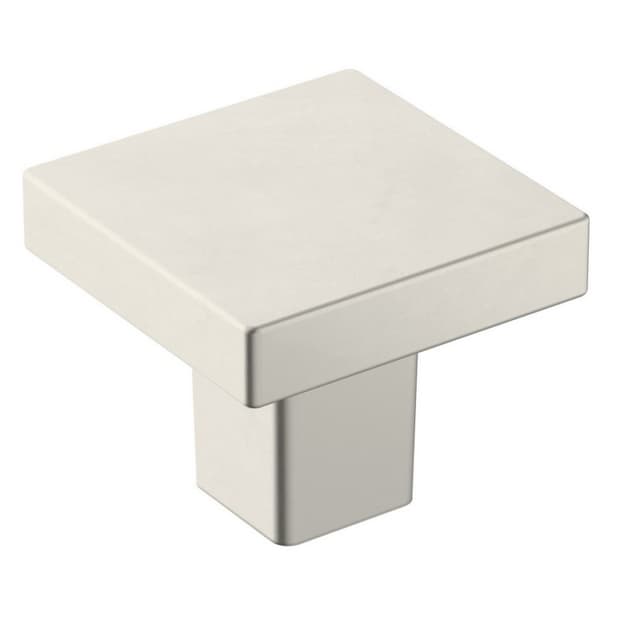 1-3/16" Monument Square Knob, Satin Nickel Finish