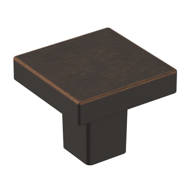 1-3/16" Monument Square Knob, Oil-Rubbed Bronze Finish