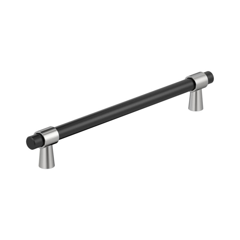 12" Mergence Appliance Pull, Matte Black/Polished Chrome