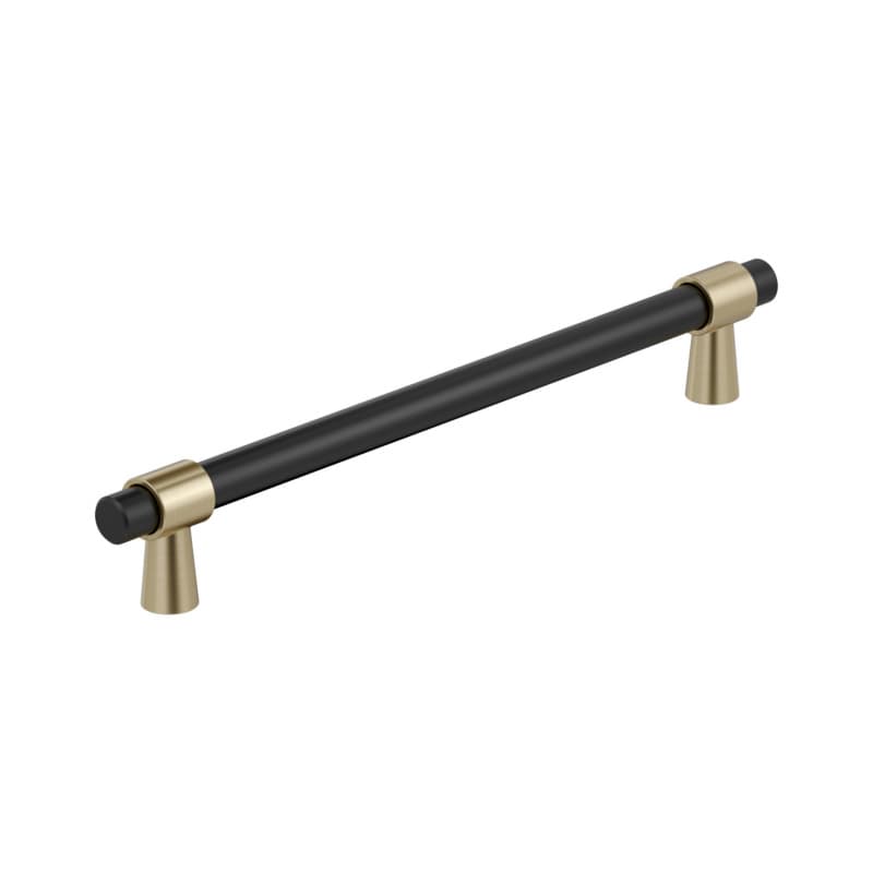 12" Mergence Appliance Pull, Matte Black/Golden Champagne