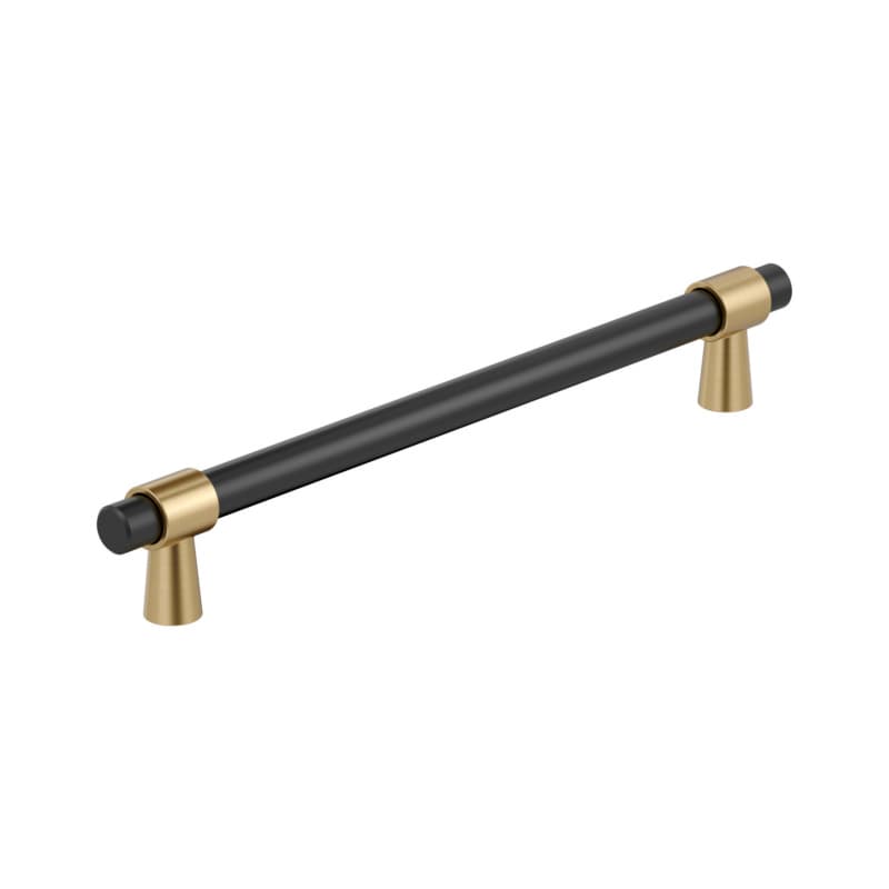 12" Mergence Appliance Pull, Matte Black/Champagne Bronze